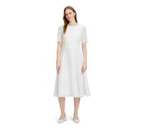 Cocktailkleid VERA MONT "Damen mit Spitze", Damen, Gr. 40, Normalgrößen, weiß (rohweiß), Obermaterial: 100% Polyester. Futter: 100% Polyester, ausgestellt kurz, Rundhals, Kleider, Spitze (44447333-40)