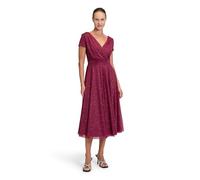 Vera Mont Damen Cocktailkleid im Glitzer-Look 40, Rot/Grau