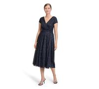 Vera Mont Damen Cocktailkleid im Glitzer-Look 42, Dunkelblau/Grau