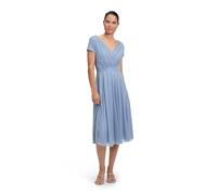 Vera Mont Damen Cocktailkleid im Glitzer-Look 44, Blue/Silver