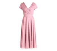 Vera Mont Damen Cocktailkleid im Glitzer-Look 46, Silver/Rosé