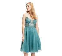 Vera Mont Damen Cocktailkleid im Glitzer-Look Bright Eucalyptus,36