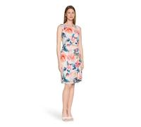 Vera Mont Damen Cocktailkleid mit Blumenprint 40, Rosé/Red