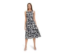 Vera Mont Damen Cocktailkleid mit Print Weiß/Dunkelblau,44