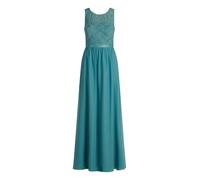 Vera Mont Damen Cocktailkleid mit Spitze 34, Night Turquoise