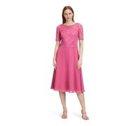 Vera Mont Damen Cocktailkleid mit Spitze 42, Rose Pink