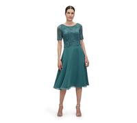 Vera Mont Damen Cocktailkleid mit Spitze Dark Emerald,44