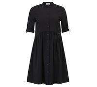 Vera Mont Damen Hemdblusenkleid mit Knopfleiste 48, Schwarz