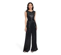 Vera Mont Damen Jumpsuit im Glitzer-Look 40, Schwarz/Schwarz