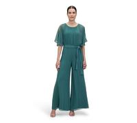 Vera Mont Damen Jumpsuit mit Bindegürtel 36, Dark Emerald