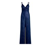 Vera Mont Damen Jumpsuit mit Glanzeffekt 42, Dark Blue/Dark Blue