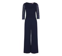 Vera Mont Damen Jumpsuit mit Spitze 40, Night Sky