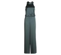 Overall VERA MONT "Vera Mont Jumpsuit mit Taschen", Damen, Gr. 40, Normalgrößen, grau (grau olive), Satin, Obermaterial: 98% Polyester, 2% Elasthan. Futter: 100% Polyester., festlich, figurumspielend,