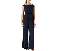 Vera Mont Damen Jumpsuit mit weitem Bein U-Boot-Ausschnitt Crêpe Night Sky Gr. 34