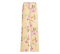 Vera Mont Damen Marlene-Hose mit Blumenprint 36, Yellow/Rosé
