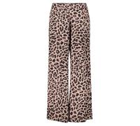 Vera Mont Damen Marlene-Hose mit Leoprint 36, Weiß/Braun
