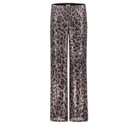 Vera Mont Damen Marlene-Hose mit Pailletten 36, Weiß/Braun