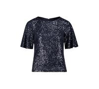 Vera Mont Damen Pailletten-Bluse mit Flügelärmeln 44, Night Sky