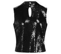 T-Shirt VERA MONT "Damen mit Stehkragen", Damen, Gr. 42, schwarz, Obermaterial: 95% Polyester, 5% Elasthan. Futter: 100% Polyester, ausgestellt normal, Rundhals, Shirts T-Shirt (41723466-42) schwarz