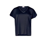 Vera Mont Damen Satin-Bluse mit V-Ausschnitt 42, Night Sky
