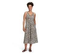 Vera Mont Damen Sommerkleid ohne Verschluss 44, Weiß/Camel