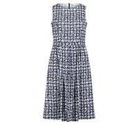 Vera Mont Damen Sommerkleid tailliert 40, Weiß/Dunkelblau
