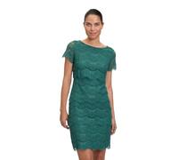 Vera Mont Damen Spitzenkleid Kurzarm Dark Emerald,36