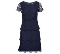 Vera Mont Damen Spitzenkleid Kurzarm Night Sky,52