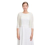 Strickjacke VERA MONT "Vera Mont Strickbolero langarm" Gr. M, weiß (rohweiß) Damen Strickjacken (14781023-M) rohweiß