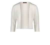 Vera Mont Damen Strickbolero Langarm Regular Fit Viskose-Mix Rohweiß Gr. L