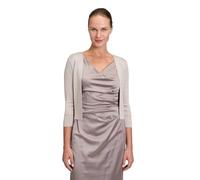 Vera Mont Damen Strickbolero ohne Verschluss M, Silver/Beige
