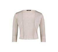 Vera Mont Damen-Strickjacke ohne Verschluss mit Glitzer 80% Viskose Größe XXL Beige/Silber