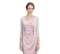 Strickjacke VERA MONT "Damen ohne Verschluss", Damen, Gr. S, beige (silber, nature), Strick, Obermaterial: 80% Viskose, 20% Polyester, figurumspielend normal, Strickjacken Strickjacke, Glitzer (575593