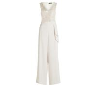 Vera Mont Damen Jumpsuit mit Pailletten 44, Bright Pearl