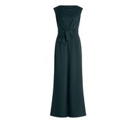 Overall VERA MONT "Damen mit weitem Bein", Damen, Gr. 42, Normalgrößen, grün (mystic grün), Crêpe, Obermaterial: 95% Polyester, 5% Elasthan; Futter: 100% Polyester, ausgestellt, U-Boot-Ausschnitt, Ove
