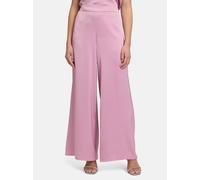 Stoffhose VERA MONT "Vera Mont Modern fit Hose mit Taschen", Damen, Gr. 44, Normalgrößen, peony blush, Satin, Obermaterial: 100% Polyester., modisch, weit lang, Hosen, Material (95929009-44) peony blu