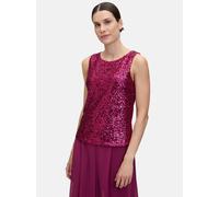 Blusentop VERA MONT "Vera Mont Pailletten-Top ohne Arm", Damen, Gr. 42, rosa (sweet berry), Obermaterial: 93% Polyester, 7% Elasthan. Futter: 92% Polyamid, 8% Elasthan., elegant, figurbetont normal, R