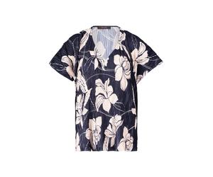 Vera Mont - Printshirt nature/dark blue - Gr. - 42