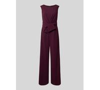 Vera Mont Regular Fit Jumpsuit in Wickel-Optik in Aubergine, Größe 36