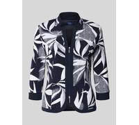Vera Mont Regular Fit Longblazer mit Reißverschluss in Marine, Größe 44