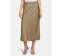 Maxirock VERA MONT "Vera Mont Satinrock wadenlang", Damen, Gr. 38, blau (turf), Satin, Obermaterial: 100% Polyester., elegant, gerade lang, Röcke, Material (36888963-38) turf