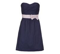 Vera Mont VM Damen Cocktail Kleid 0066/4820, Knielang, Einfarbig, Gr. 42, Blau (Evening Blue 8339)
