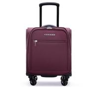 Verage Untersitz-Handgepäck mit Rollen, Softside Kleiner Koffer mit Rollen, Laptoptasche für Männer und Frauen, Weinrot, 14-Inch Underseat, Weiches Handgepäck mit Spinnrädern