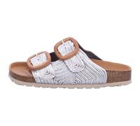 Pantolette VERBENAS "RUTH LATO METAL" Gr. 39, silberfarben Damen Schuhe Strandaccessoires Sommerschuh, Schlappen mit zwei verstellbaren Schnallen (71213346-39)