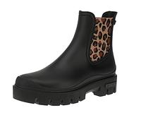 VERBENAS 6160020598 Mae Mate Animal - Damen Chelsea Boots - Negro-Leopardo, Größe:38 EU