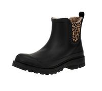 VERBENAS 9302180944 Lua Mate Animal Fur - Damen Chelsea Boots - Black-Sand-Leo, Größe:39 EU