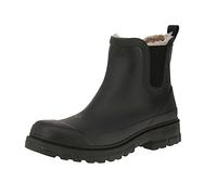 VERBENAS 9302180985 Lua Mate Combi Fur - Damen Chelsea Boots - Black-Black