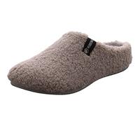Pantoffel VERBENAS "YORK GALES", Damen, Gr. 37, beige (hellgrau), Textil, unifarben, Schuhe Hausschuh Pantoffeln Plüsch Hausschuh, Pantoffel, Hausschuh, Homeslipper zum Schlupfen (45059325-37) hellgra