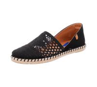 VERBENAS Espadrilles Carmen Crochet-lino/Serraje Negro/Negro - Größe: 42