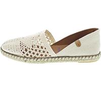VERBENAS Espadrilles Carmen – gehäkelt, Leinen, beige – Damen Gr. 37 EU